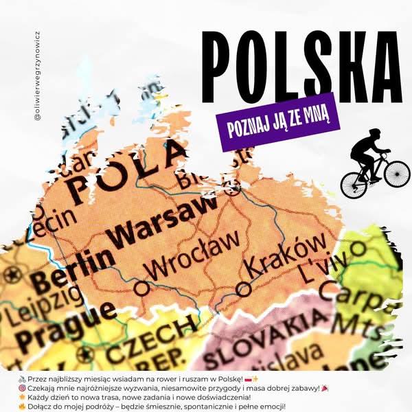 Oliwier z Białołęki wyrusza w rowerową podróż życia przez całą Polskę!